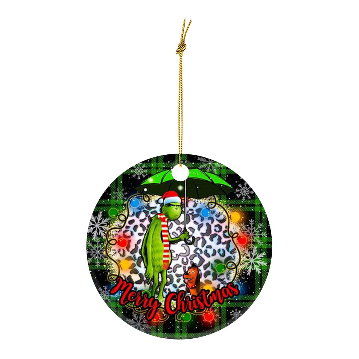 Christmas Grinch Arylic Party Hanging Ornaments