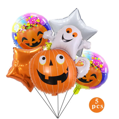 Halloween Hip-Hop Funny Halloween Pattern Pumpkin Skull Aluminum Film Party Festival Balloons