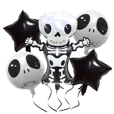 Halloween Hip-Hop Funny Pumpkin Star Skull Aluminum Film Party Festival Balloons