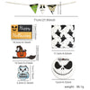 Halloween Pattern Wood Holiday Party Ornaments