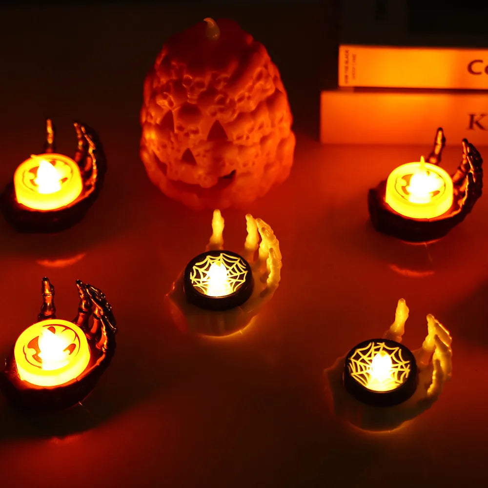 Halloween Pumpkin Gesture Plastic Party Night Lights