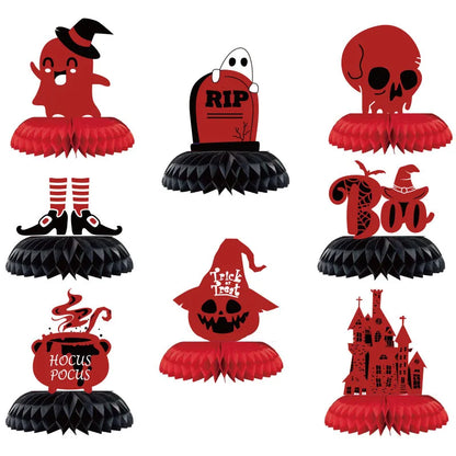 Halloween Pumpkin Letter Ghost Paper Party Ornaments