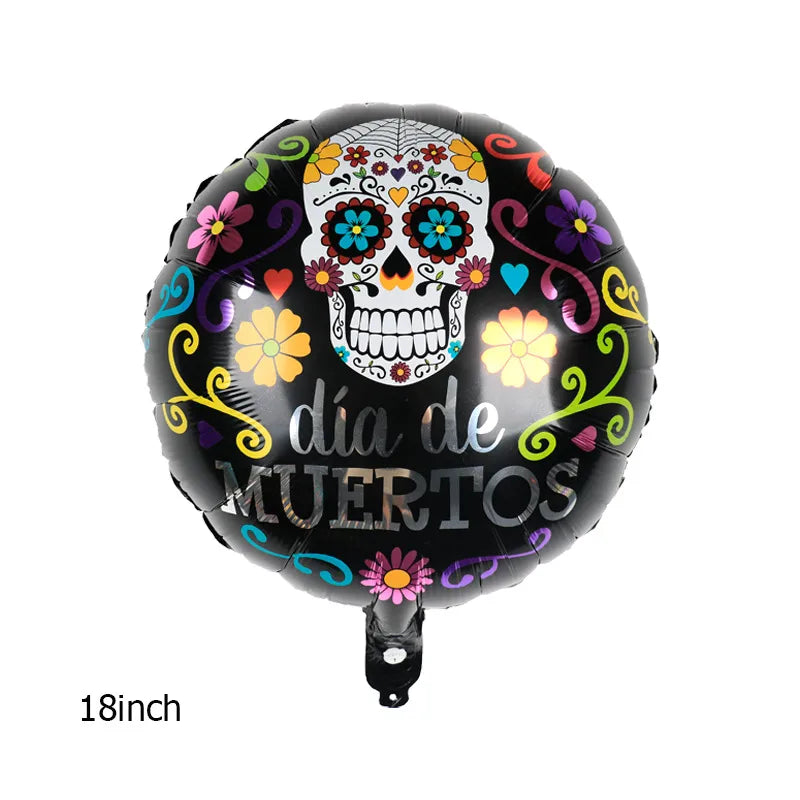 Halloween Pumpkin Skull Aluminum Film Party Balloon