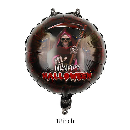 Halloween Pumpkin Skull Aluminum Film Party Balloon