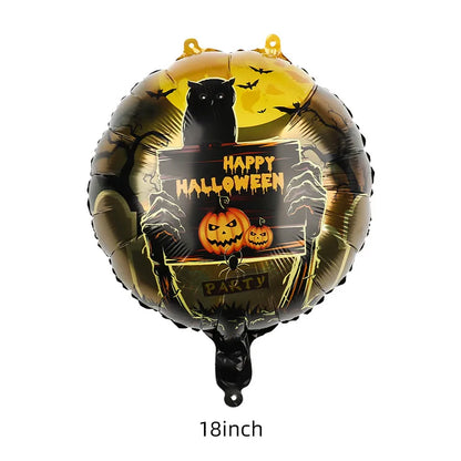 Halloween Pumpkin Skull Aluminum Film Party Balloon