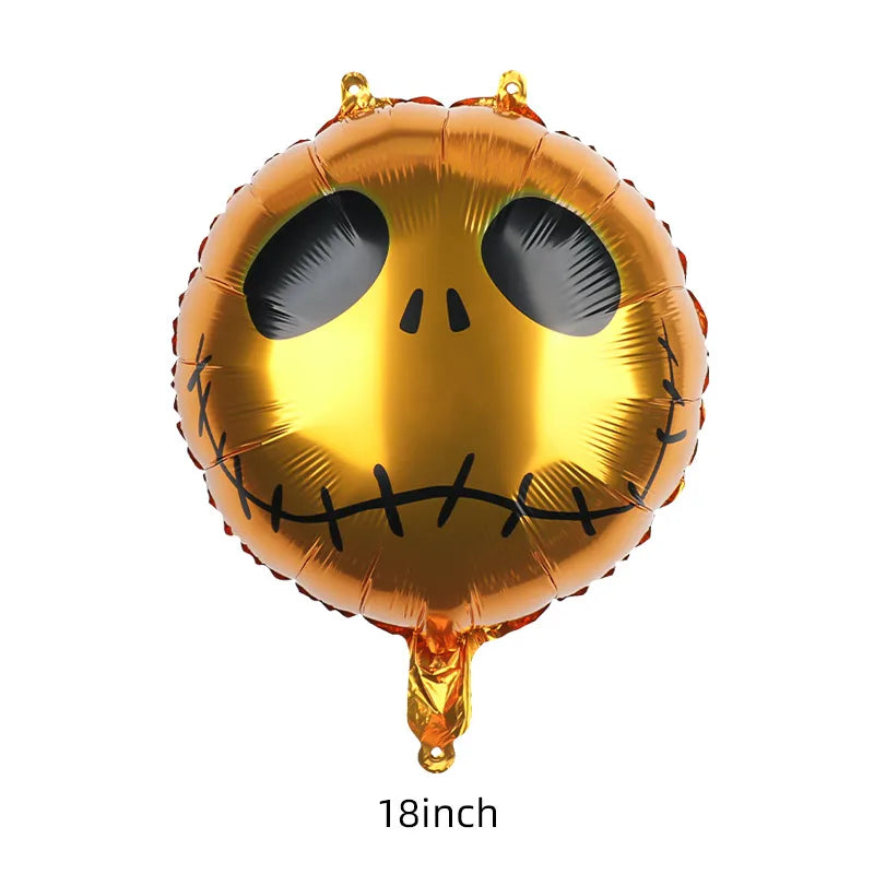 Halloween Pumpkin Skull Aluminum Film Party Balloon