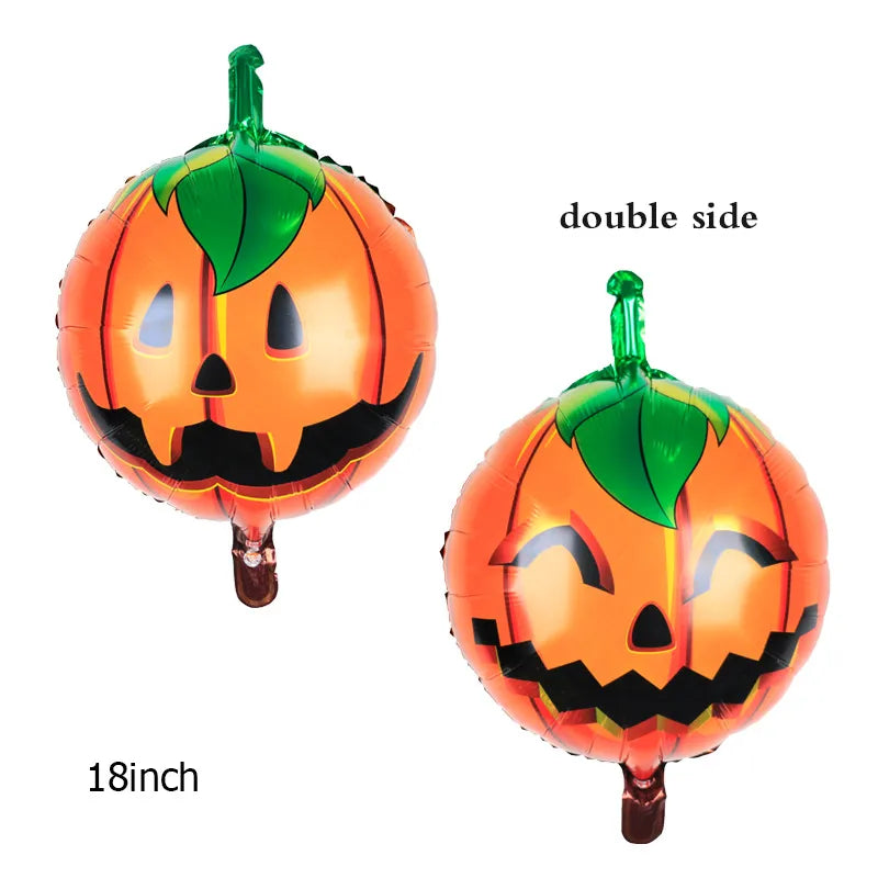 Halloween Pumpkin Skull Aluminum Film Party Balloon