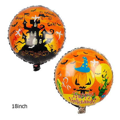 Halloween Pumpkin Skull Aluminum Film Party Balloon