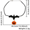 Halloween Simple Style Bat Skull Felt Cloth Holiday Daily Party Necklace