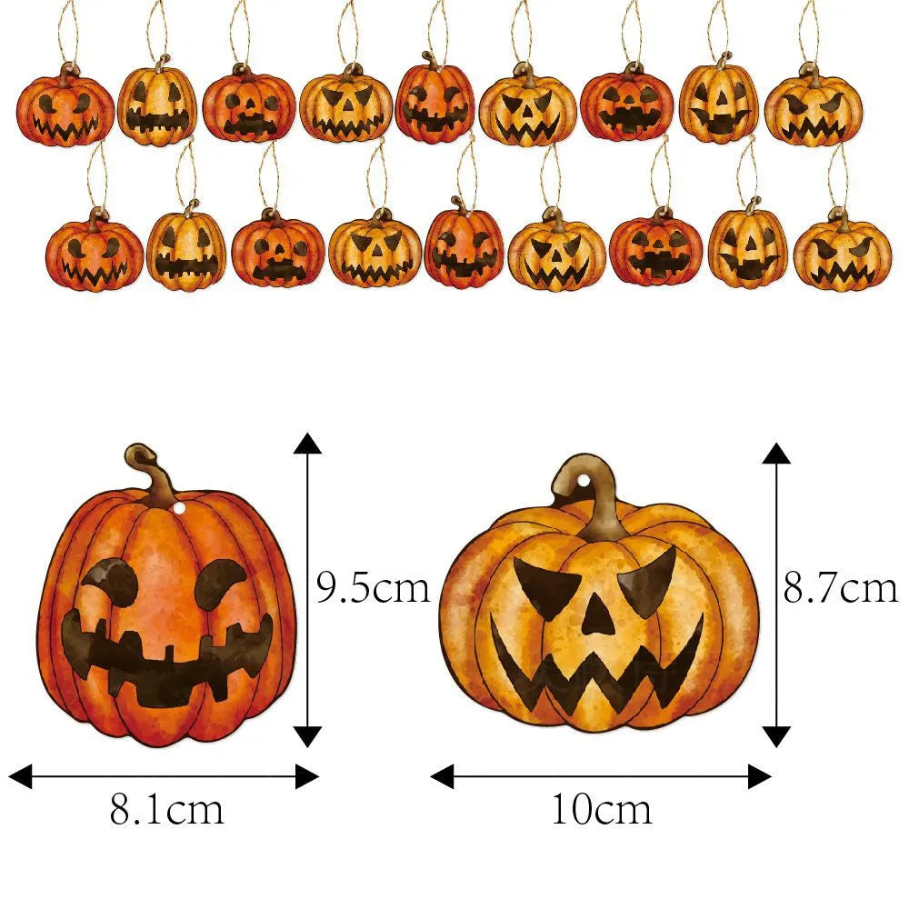 Halloween Simple Style Pumpkin Paper Holiday Banquet Party Hanging Ornaments Decorative Props