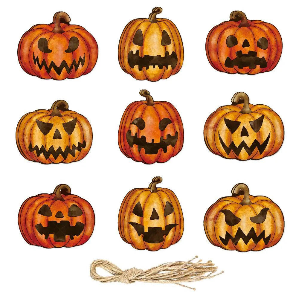 Halloween Simple Style Pumpkin Paper Holiday Banquet Party Hanging Ornaments Decorative Props