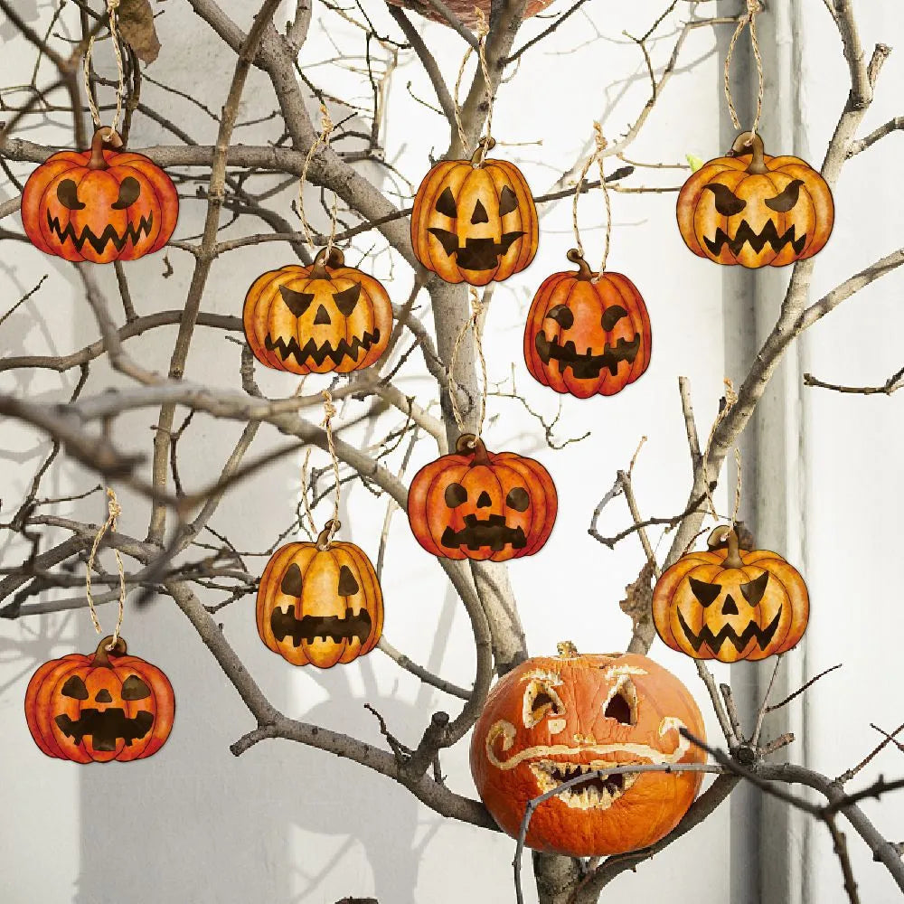 Halloween Simple Style Pumpkin Paper Holiday Banquet Party Hanging Ornaments Decorative Props