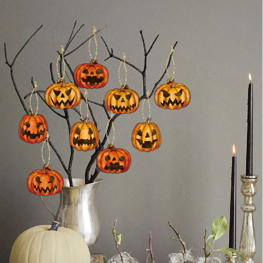 Halloween Simple Style Pumpkin Paper Holiday Banquet Party Hanging Ornaments Decorative Props