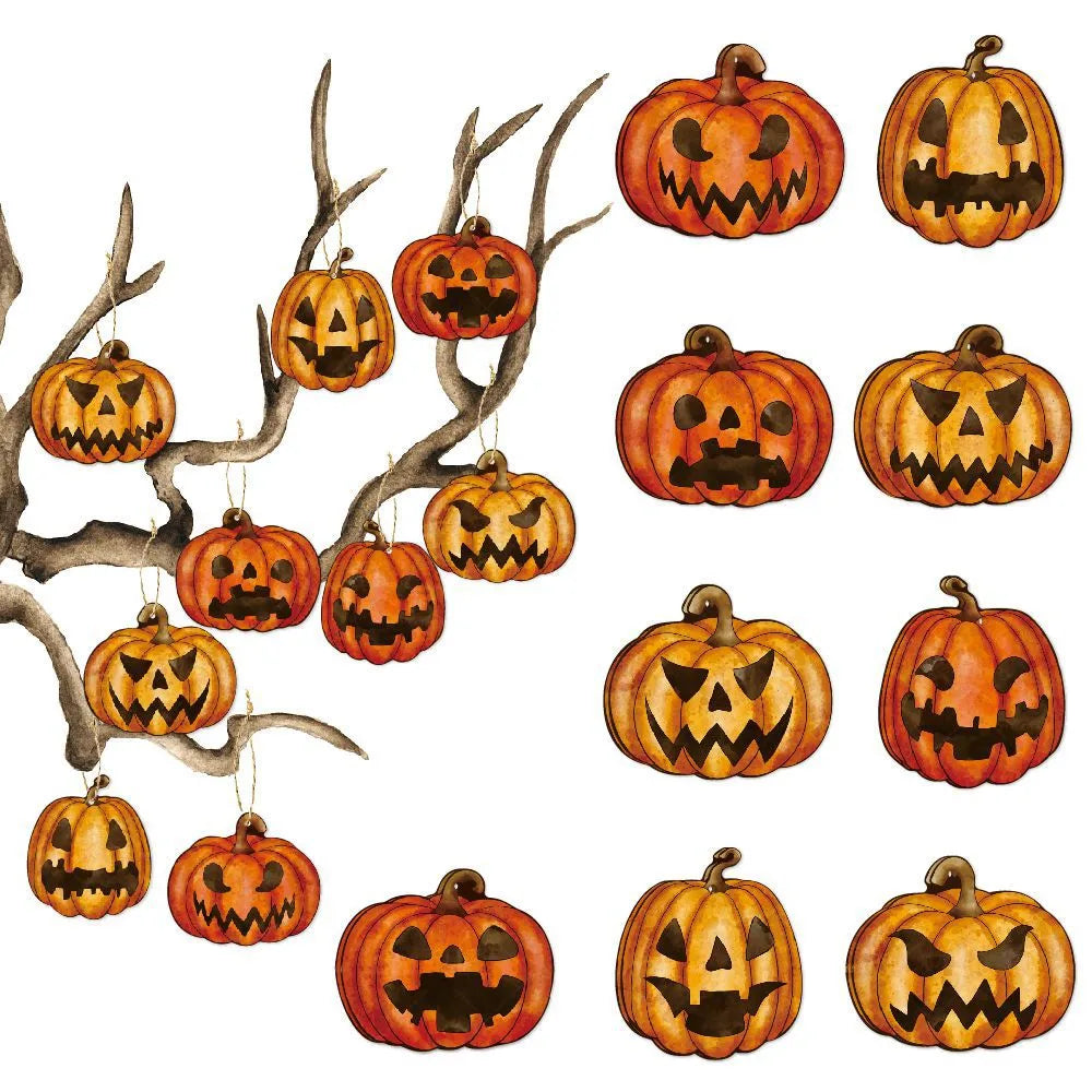 Halloween Simple Style Pumpkin Paper Holiday Banquet Party Hanging Ornaments Decorative Props