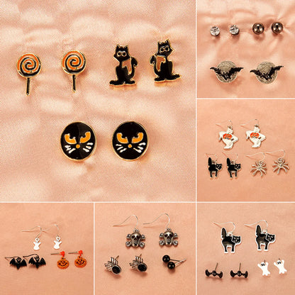 Halloween Skull Pumpkin Lantern Bat Earrings Wholesale Gooddiy