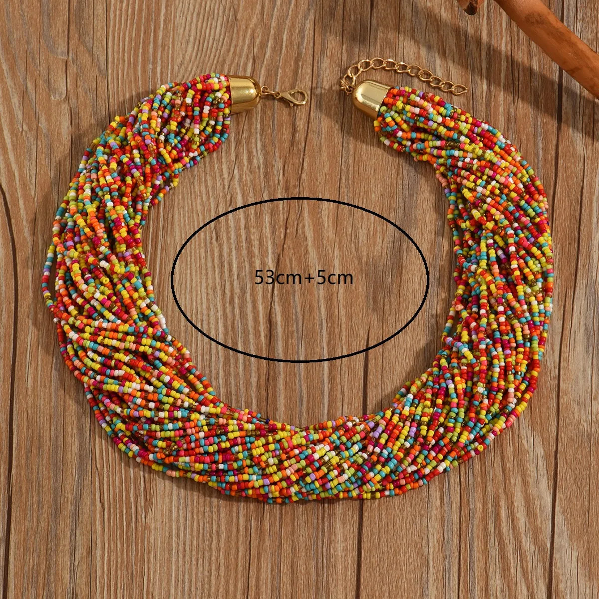 Handmade Bohemian Multicolor Plastic Wholesale Necklace