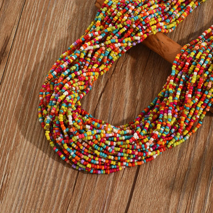 Handmade Bohemian Multicolor Plastic Wholesale Necklace