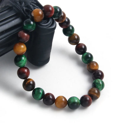 Handmade Modern Style Round Natural Stone Bracelets In Bulk