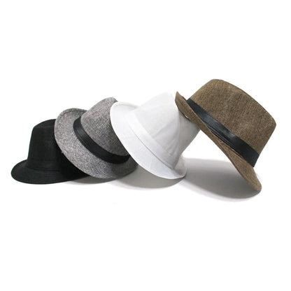 Hat Sunscreen Hat Men'S Sun Hat Straw Hat Jazz Straw Hat Hot Sale Wholesale Nihaojewelry