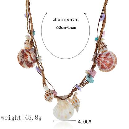 Hawaiian Beach Starfish Shell Alloy Shell Wholesale Necklace