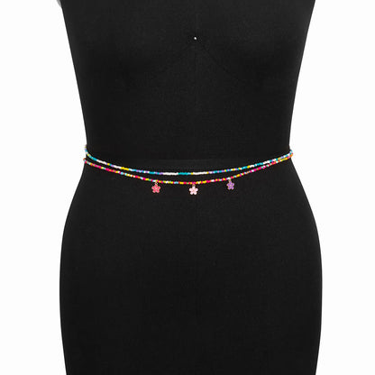 Hawaiian Lady Sexy Geometric Alloy Seed Bead Wholesale Waist Chain