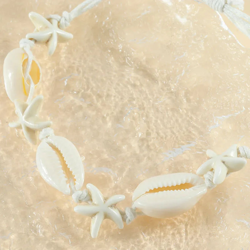 Hawaiian Modern Style Classic Style Shell Rope Shell Wholesale Drawstring Bracelets