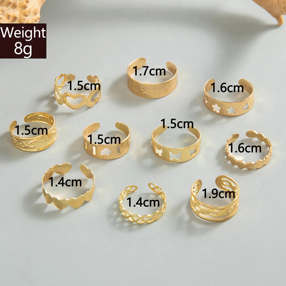 Hawaiian Modern Style Cool Style Geometric Solid Color Flower Alloy Wholesale Toe Rings