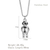 Hip-Hop Astronaut 304 Stainless Steel Plating 18K Gold Plated Men'S Pendant Necklace