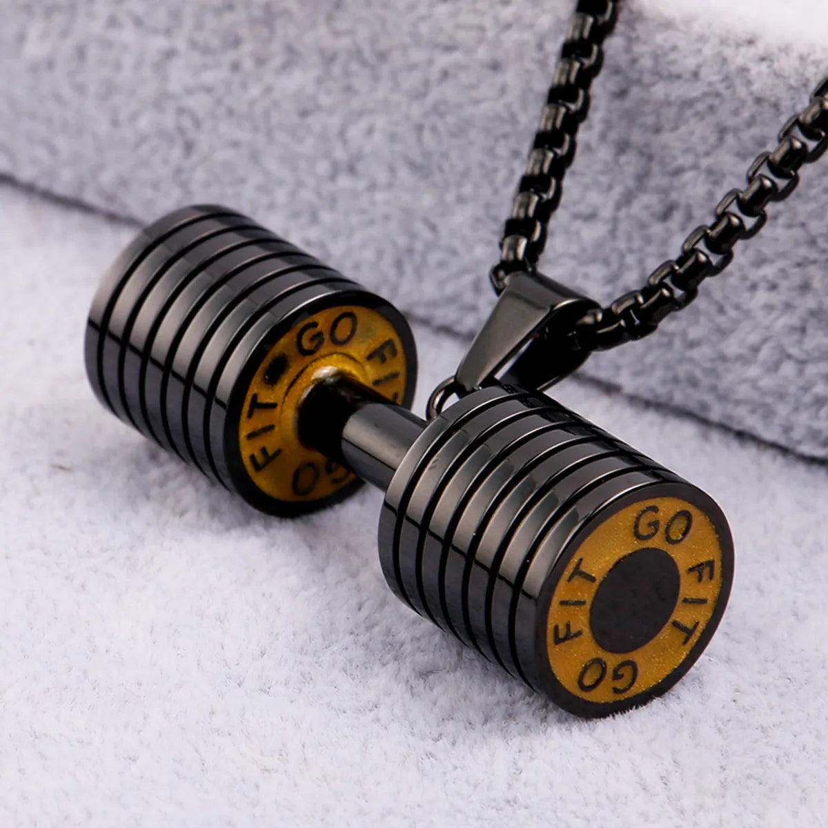 Titanium Steel 18K Gold Plated Barbell