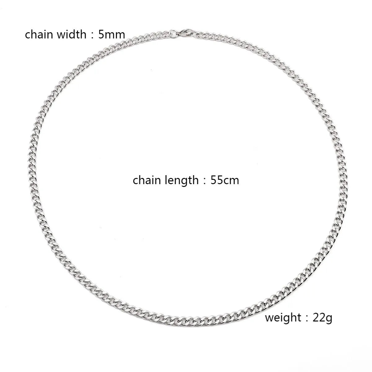 Hip-Hop Basic Classic Style Chain 201 Stainless Steel Unisex Necklace