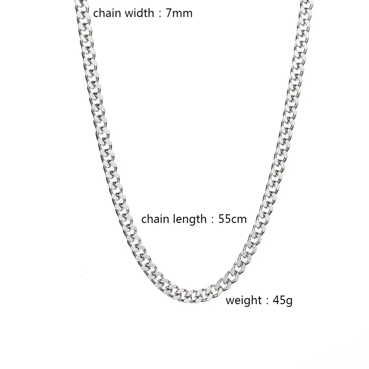 Hip-Hop Basic Classic Style Chain 201 Stainless Steel Unisex Necklace