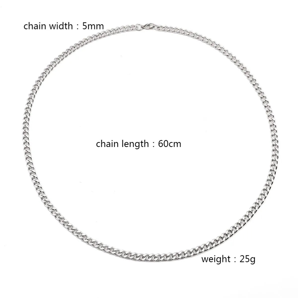 Hip-Hop Basic Classic Style Chain 201 Stainless Steel Unisex Necklace