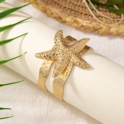 Hip-Hop Beach Simple Style Starfish Alloy Wholesale Bangle