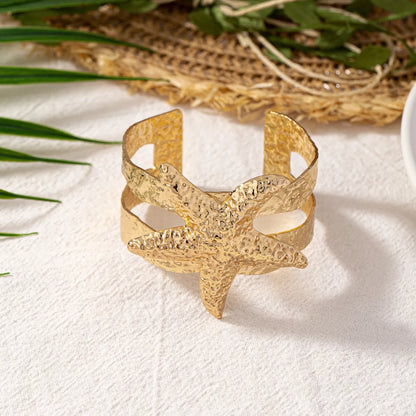 Hip-Hop Beach Simple Style Starfish Alloy Wholesale Bangle