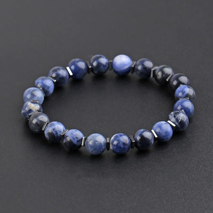 Hip-Hop Color Block Stone Men'S Bracelets