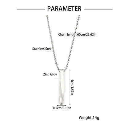 Hip-Hop Color Block Zinc Alloy Plating Men's Pendant Necklace