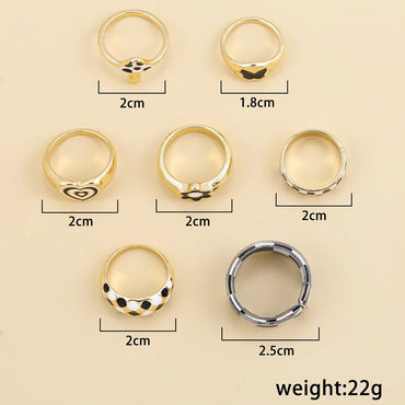 Hip-Hop Cool Style Heart Shape Butterfly Alloy Women'S Rings