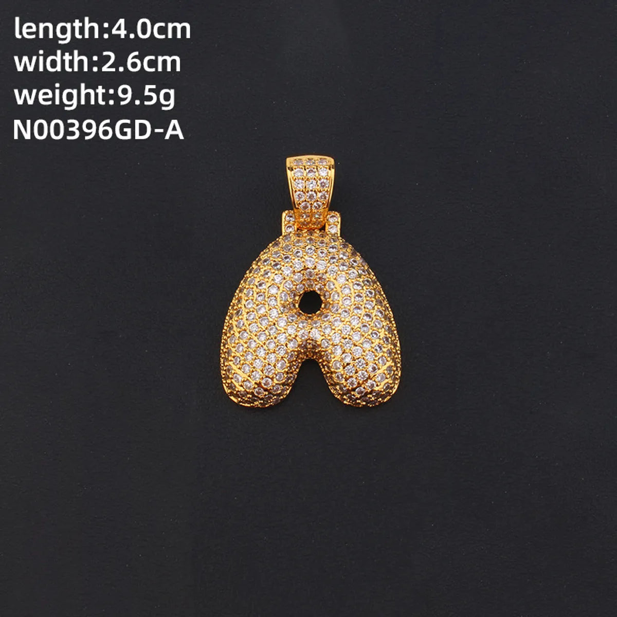 304 Stainless Steel Copper K Gold Plated Rhodium Plated Hip-Hop Cool Style Inlay Letter Square Zircon Charms Necklace