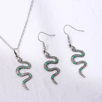 Hip-Hop Cool Style Snake Alloy Women's Jewelry Set