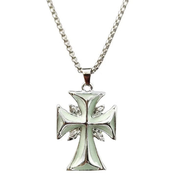 Hip-Hop Cross Alloy Plating Men'S Pendant Necklace