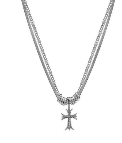 Hip-Hop Cross Alloy Titanium Steel Wholesale Pendant Necklace