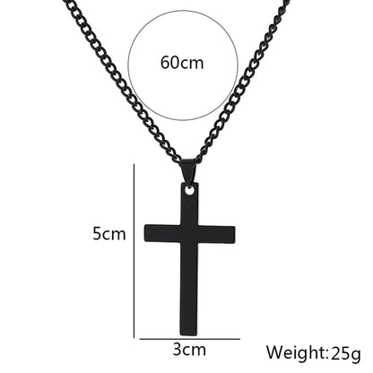 Hip-hop Cross Alloy Unisex Pendant Necklace 1 Piece