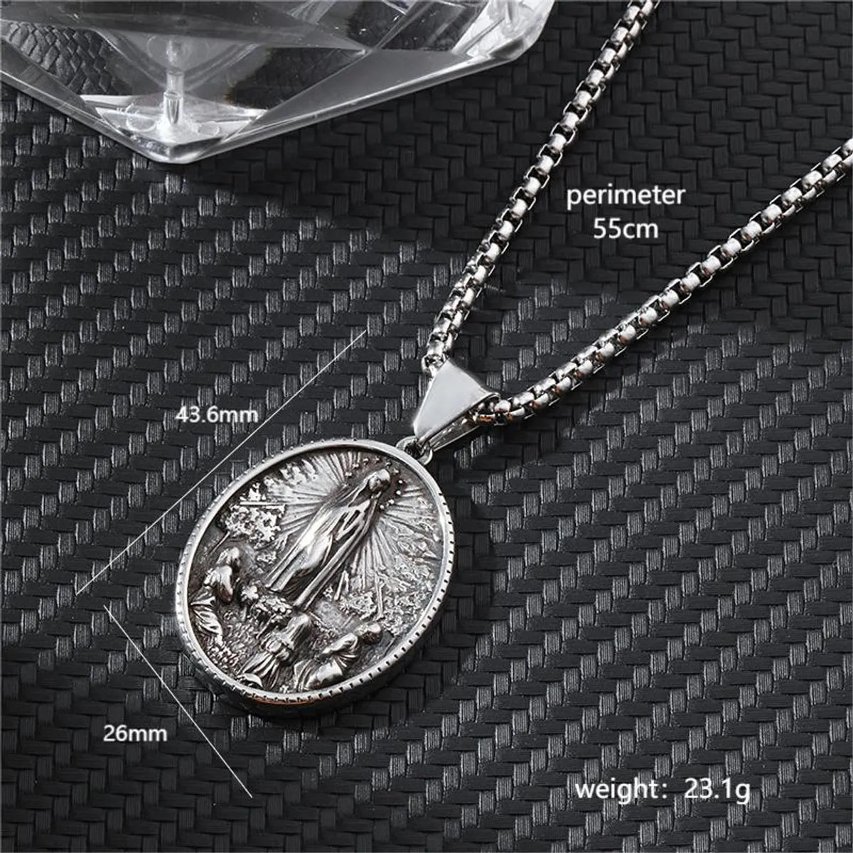 Hip-Hop Cross Anchor Skull Stainless Steel Carving Men'S Pendant Necklace