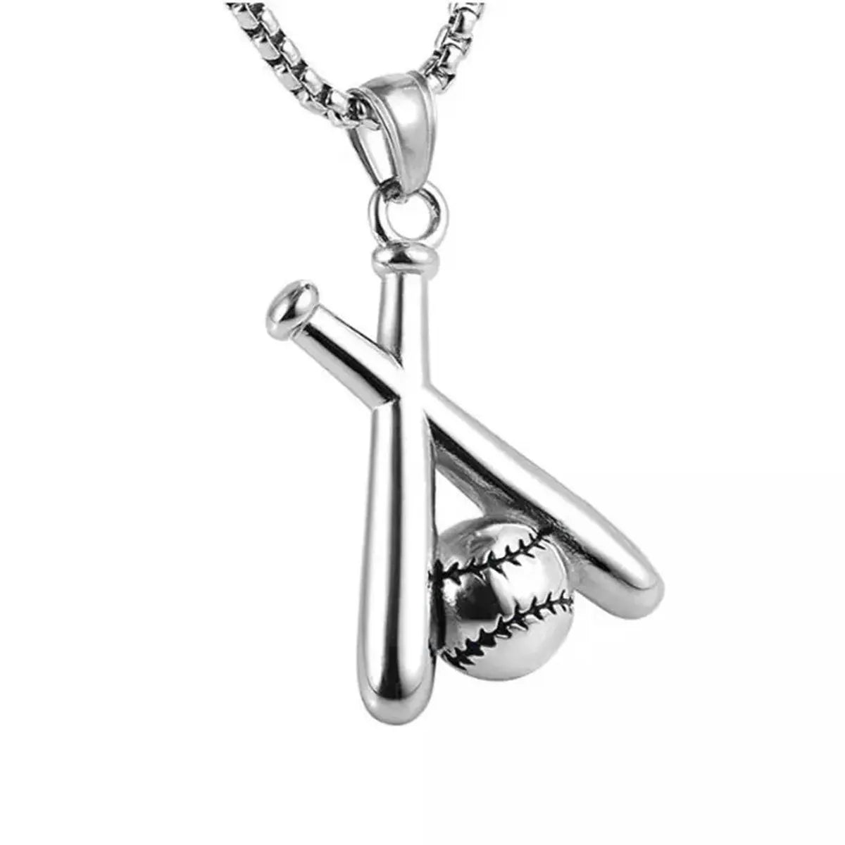 Hip-Hop Cross Angel Skull Alloy Titanium Steel Stoving Varnish Men'S Necklace 1 Piece