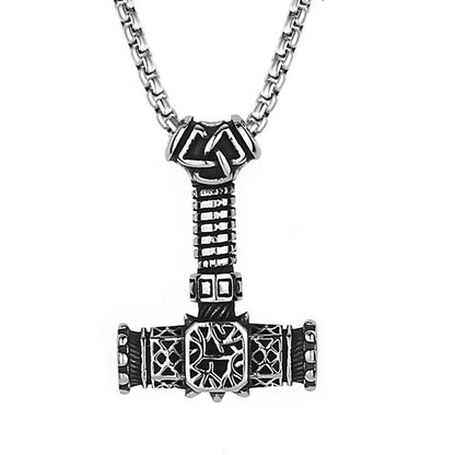 Hip-Hop Cross Angel Skull Alloy Titanium Steel Stoving Varnish Men'S Necklace 1 Piece