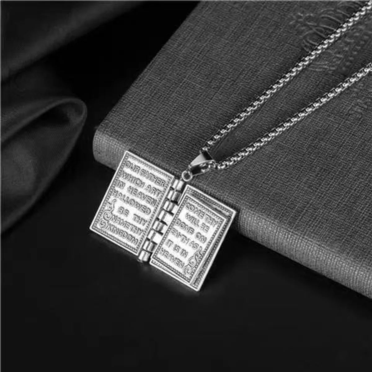 Hip-Hop Cross Letter Alloy Plating Men'S Pendant Necklace