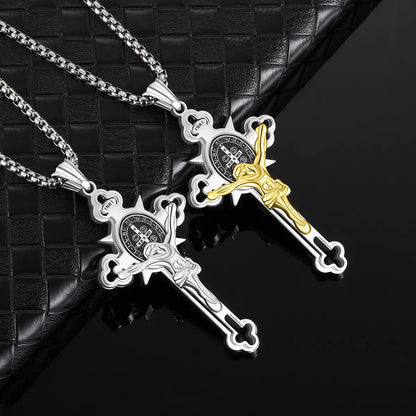 Hip-Hop Cross 304 Stainless Steel Plating Men'S