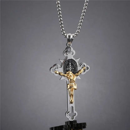 Hip-Hop Cross 304 Stainless Steel Plating Men'S