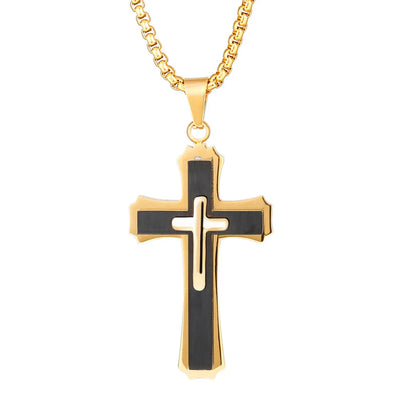 Hip-Hop Cross 304 Stainless Steel Plating Men'S