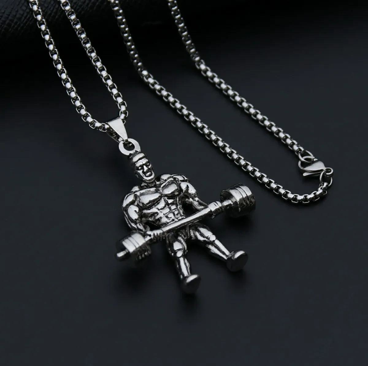 Hip-Hop Cross Star Snake Stainless Steel Alloy Plating Pendant Necklace